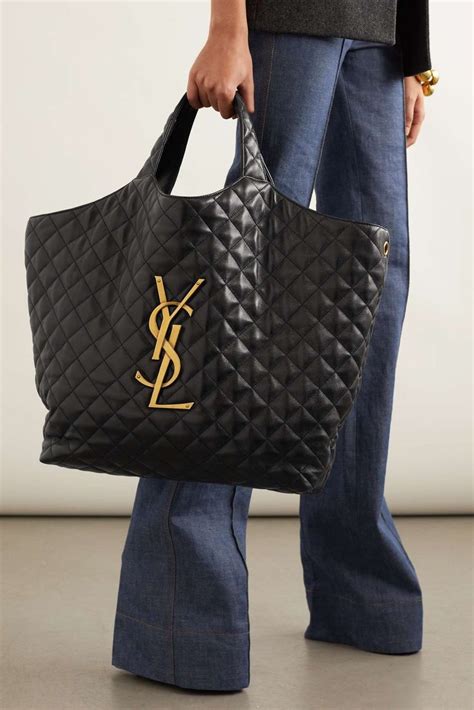 ysl jumbo quilted tote